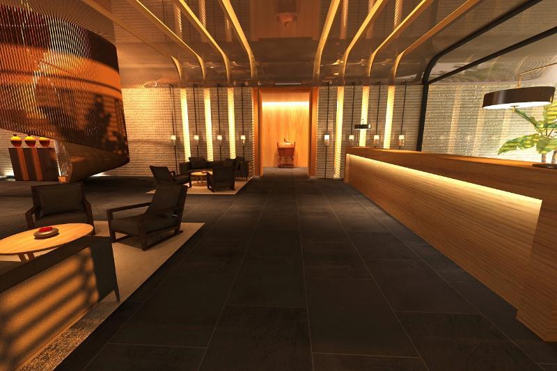 The Ruma Hotel And Residences Kuala Lumpur Exteriér fotografie A computer-generated image of a hotel lobby